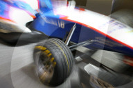 Formel Rennwagen  Wischeffekt