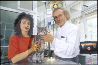 Candy von Arx und Léon Huber in Tierambulanz 1997