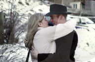 Sahlenweidli im Winter; Patrick Iten und Freundin Sandra, 2004