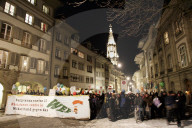 Anti-WEF-Demo in der Herrengasse, 2005