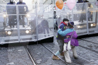 Tänzchen an der Anti-WEF-Demo, 2005