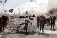 Nationalfeiertag 2005: Demonstration gegen Rechtsextremismus in Luzern