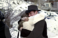 Sahlenweidli im Winter; Patrick Iten und Freundin Sandra, 2004