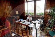 Ständeratspräsident Bruno Frick im Präsidentenzimmer, 2005