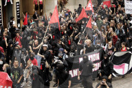 Nationalfeiertag 2005: Demonstration gegen Rechtsextremismus in Luzern
