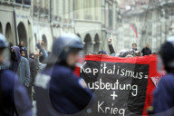 Anti WEF Demo Bern