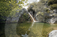 Fluss beim Olymp, Griechenland