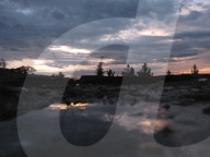 ABENDSTIMMUNG, HIMMEL, WOLKEN UND SONNE IN NSHAMBA