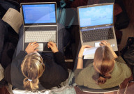 Studenten am Laptop, 2003