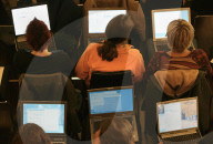 Studenten am Laptop, 2003