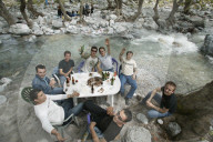 Picknicken am Fluss, Griechenland 2004
