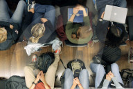 Studierende mit Laptops, 2003