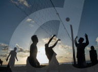 Beach-Volleyball am Strand