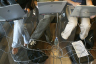 Studierende mit Laptop, 2003