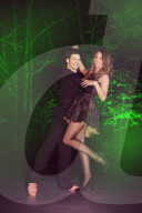 St�phane Lambiel, Schweizer Eiskunstl�ufer mit Miss Schweiz Laetitia Guarino 2014