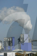 Rauchender Industriekamin