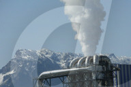 Rauchender Industriekamin