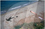 Sonnenbad am Plage de Broui, Provence 2001