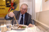Christoph Blocher, Bundesrat, im Café Fédéral