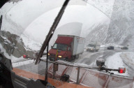 Schneeräumung am Gotthard.