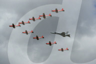 Schweizer Luftwaffe 2009: Pilatus PC-7 Team und McDonnell Douglas F/A-18, Royal International Air Tattoo 2009