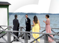 PEOPLE - Die schwedischen Royals an der Hochzeit von Louise Gottlieb und Gustav Thott