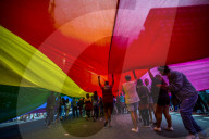 FEATURE -  Schrille Gay Pride Parade in Sao Paulo