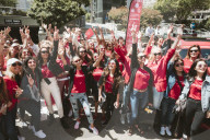 PEOPLE - Lilly Becker beim Start der Cash and Rocket Charity Tour in San Francisco