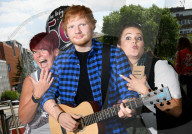 PEOPLE - Ed Sheeran zum anfassen - Seine Wachsfigur steht vor dem Wembley Stadion