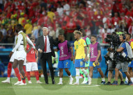 WM 2018 - Schweizer Trainer Vladimir Petkovic fiebert mit seiner Mannschaft mit