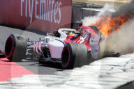 NEWS - Marcus Ericsson Formel 1 Wagen brennt lichterloh beim Trainig