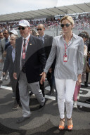 PEOPLE - Albert und Charlene von Monaco beim Rennen zum GP von Frankreich in Le Castellet