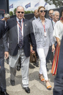 PEOPLE - Albert und Charlene von Monaco beim Rennen zum GP von Frankreich in Le Castellet
