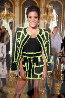 PEOPLE - Promis bei der Balmain Modenschau in Paris 