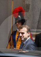 NEWS - Rom: Emmanuel und Brigitte Macron zu Besuch beim Papst