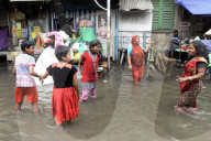 NEWS - Indien: Überschwemmungen in Kalkutta