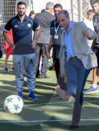 PEOPLE - Prinz William spielt Fussball in Ramallah