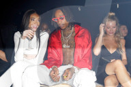PEOPLE - Wiz Khalifa kifft neben Lottie Moss und Winnie Harlow Frontrow in Berlin