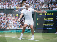 PEOPLE - Wimbledon: Roger Federer gegen Adrian Mannerino 