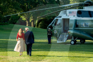 PEOPLE - Donald und Melania Trump verlassen Washington Richtung Europa