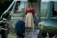 PEOPLE - Donald und Melania Trump verlassen Washington Richtung Europa