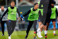 WM 2018 - England's Fussballmannschaft amüsiert sich bestens beim Training in Zelenogorsk