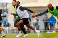 WM 2018 - England's Fussballmannschaft amüsiert sich bestens beim Training in Zelenogorsk