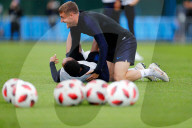 WM 2018 - England's Fussballmannschaft amüsiert sich bestens beim Training in Zelenogorsk