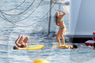 EXKLUSIV - Suf-Versuche unter Papa's wachsamen Auge: Die Stallone-MŠdels