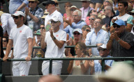 PEOPLE - Wimbledon: Federer gegen Anderson - Mirka leidet auf der Tribüne