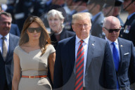 NEWS - Donald und Melania Trump treffen in London Stansted ein