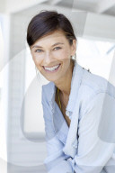 Woman in light jeans shirt