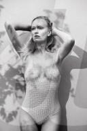 Beautiful Blond Woman wearing a Swimsuit
