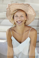 Young Woman with Strawhat